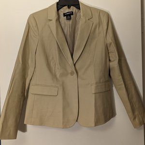 Tan Liz Claiborne Suit Jacket. Size Small.